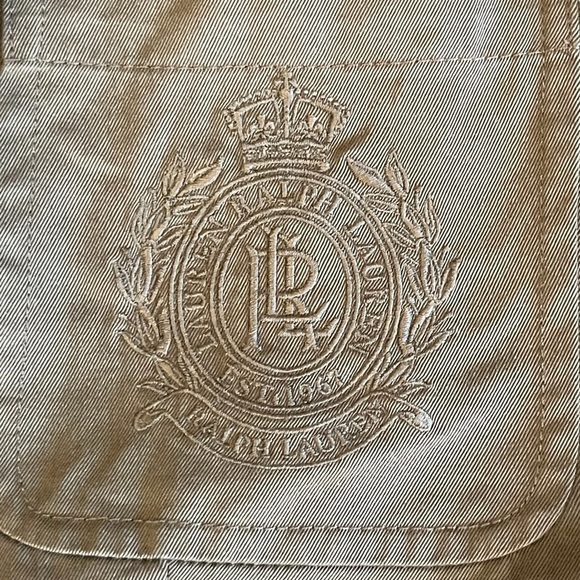 Euc Lauren Ralph Lauren cotton blazer, army green, size Petite Large. - Picture 8 of 14